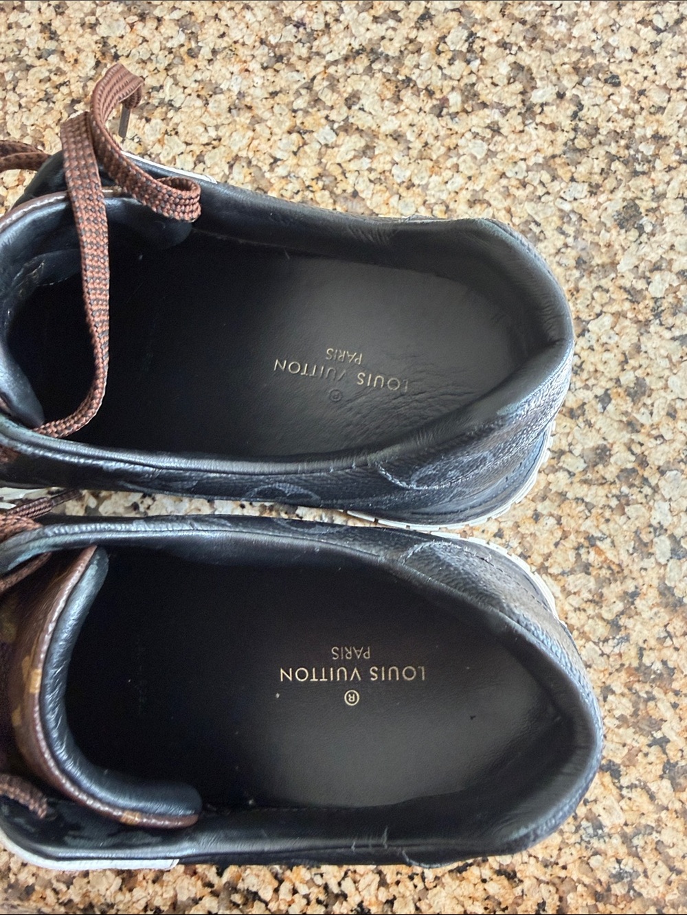 Louis Vuitton Brown & White Monogram Low-Top Sneakers - Picture 8 of 8